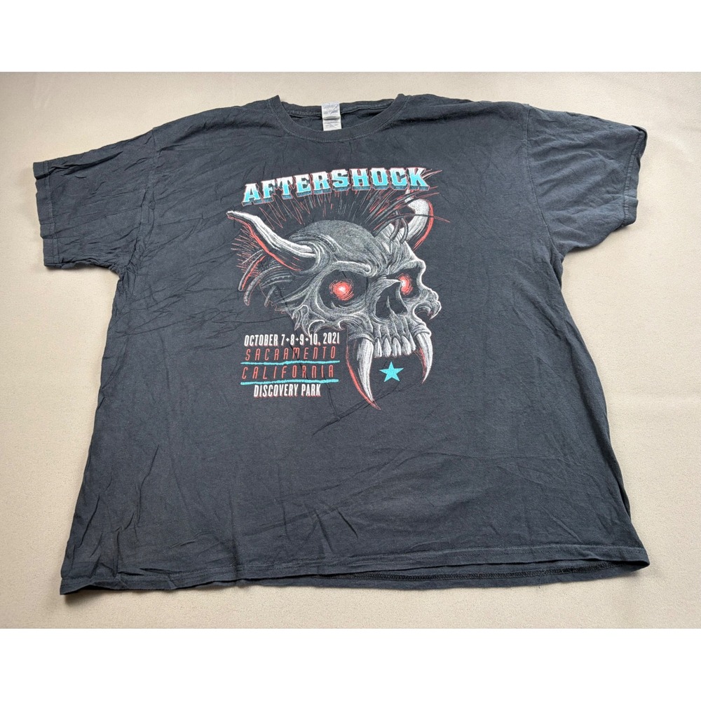 Aftershock Festival 2021 Metallica Misfits Concert T-Shirt Black XL Gildan